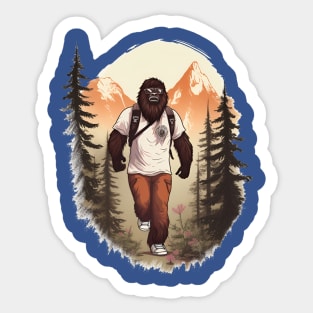 Dope Sasquatch in Nature Sticker